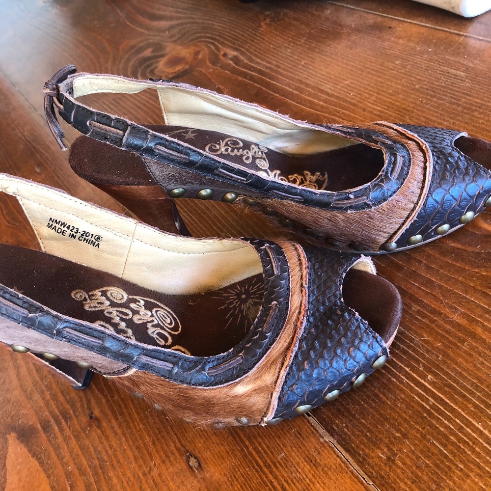 Naughty Monkey Sling Back Heel